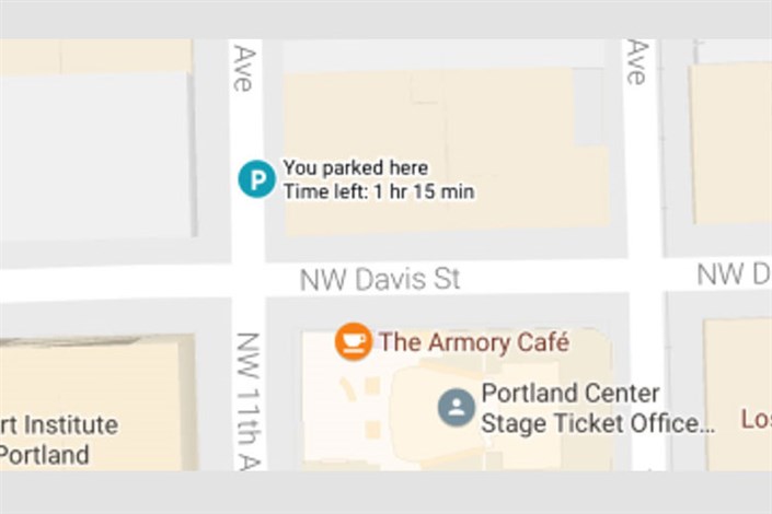 سرویس نقشه گوگل حالا محل پارک خودرو را یادآوری می‌کند