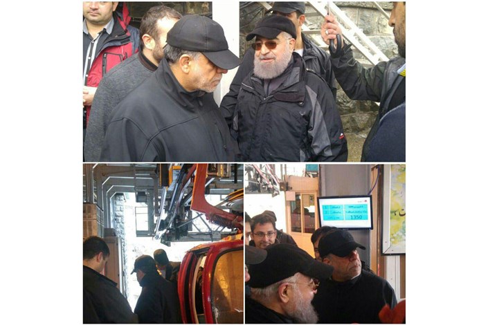 حضور روحانی در مجموعه تله‌کابین توچال با ظاهری متفاوت/عکس