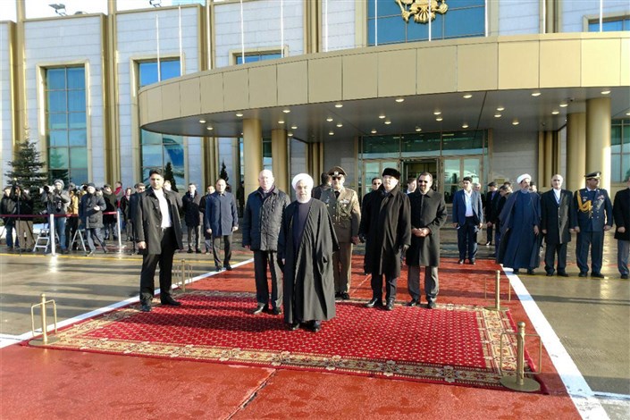 ورود رئیس جمهوری به مسکو