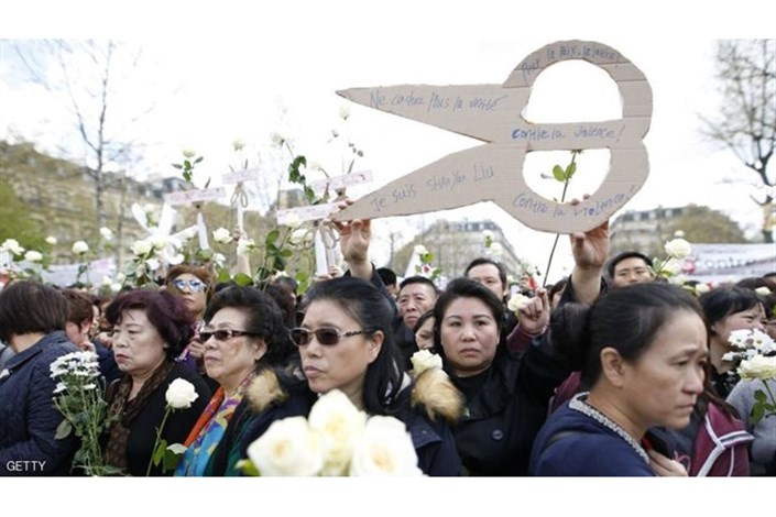 تظاهرات هزاران نفری در پاریس در محکومیت کشته شدن یک چینی به دست پلیس