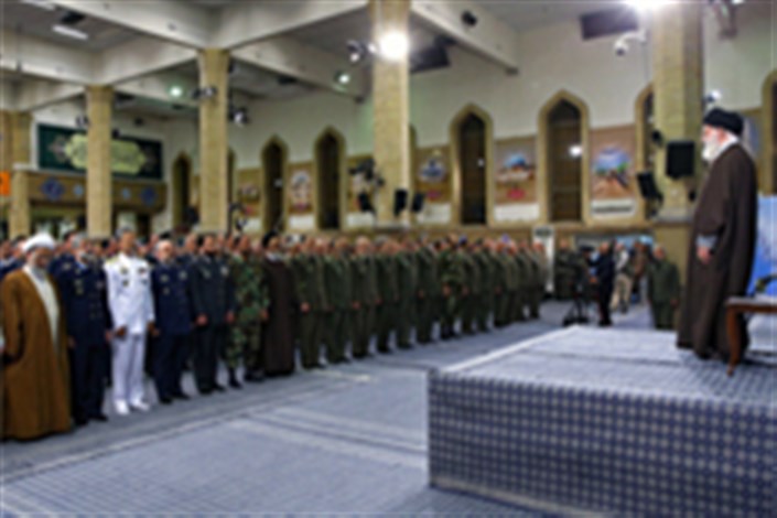 دیدار مقام معظم رهبری با جمعی از فرماندهان ارتش 