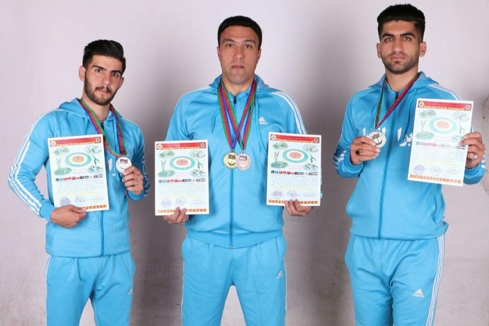 کسب مدال دانشجویان واحد کنگاور در مسابقات رزمی کشور آذربایجان