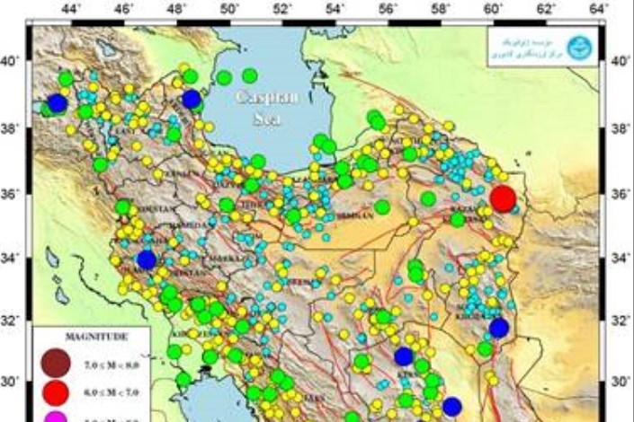 ثبت بیش از 2هزار زمین‌لرزه در فروردین‌96