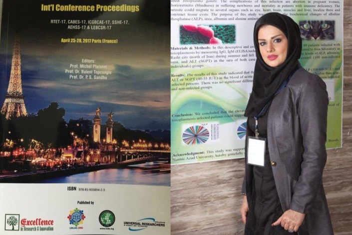 ارائه مقاله دانشجوی دکتری دانشگاه آزاد همدان در کنفرانس بین المللی شیمیایی