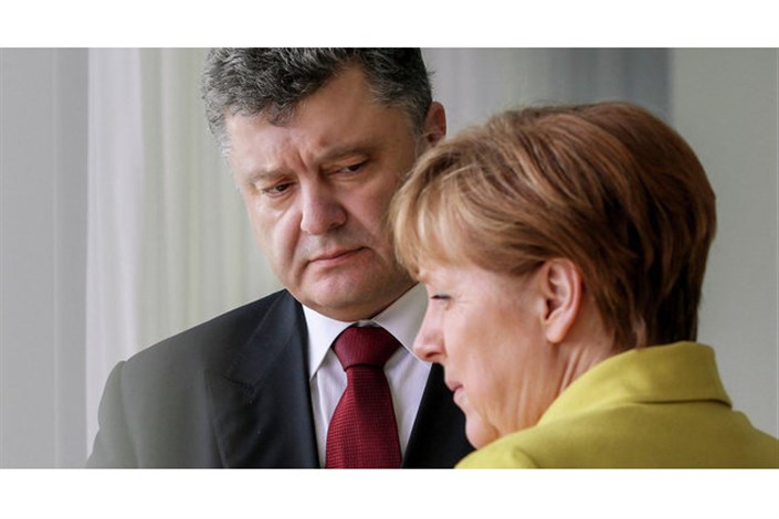 مرکل و پوروشنکو درباره بحران اوکراین دیدار می‌کنند