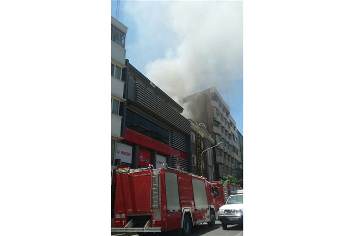 هتل آپادانا تهران آتش گرفت / عکس