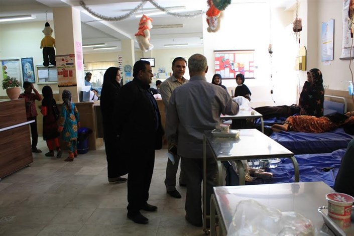 بازدید رئیس دانشگاه آزاد اسلامی  کهنوج از مرکز بیماری های خاص کهنوج
