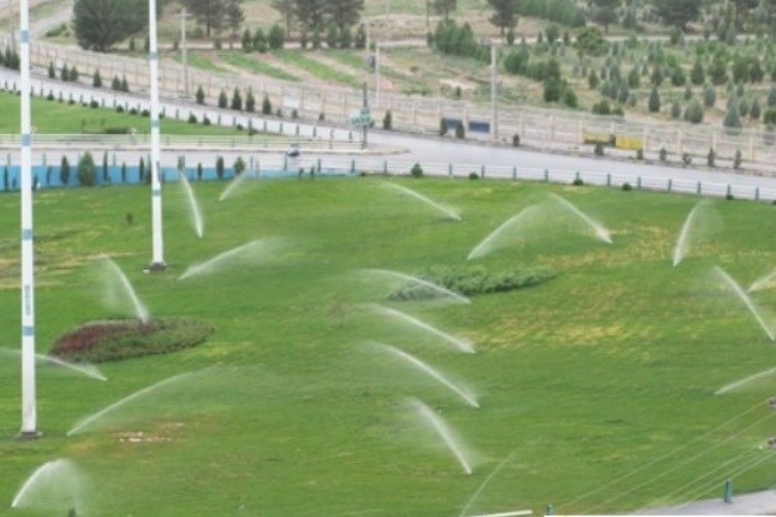 حذف روش سنتی آبیاری فضای سبز در بخش مرکزی شهر تهران