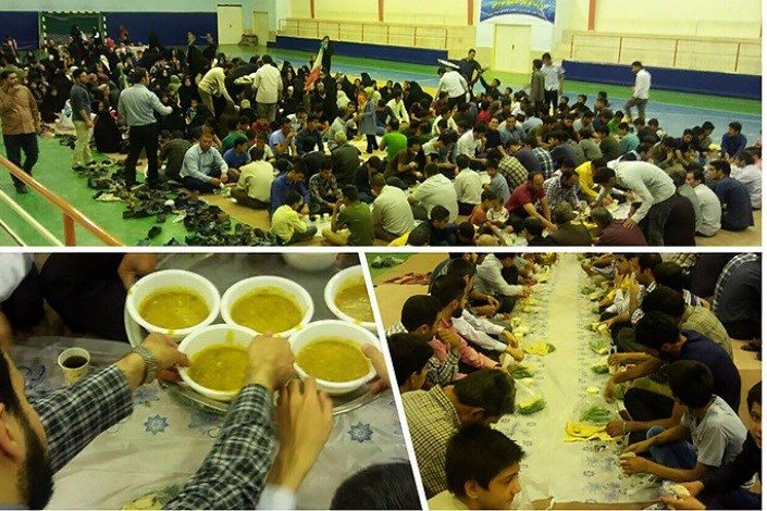 برپایی مراسم ضیافت افطاری در دانشگاه آزاد اسلامی سبزوار