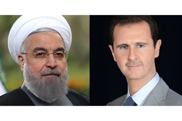 گفت‌وگوی تلفنی بشار اسد با حسن روحانی در پی حوادث تروریستی تهران