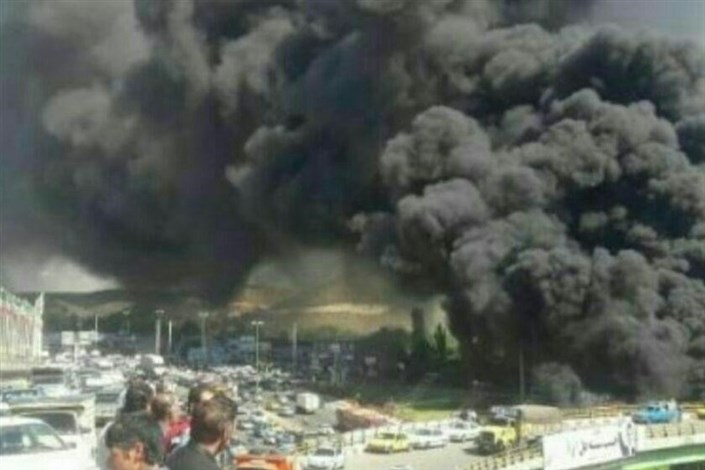 انفجار آتشین تانکر سوخت در جاده قوچان