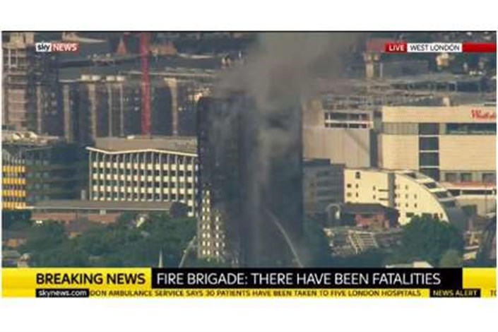 آخرین اخبار از  آتش سوزی برج گرنفل؛ آما ر غیردقیق کشته ها/تایید 50 نفر مجروح از سوی مقامات آتش نشانی