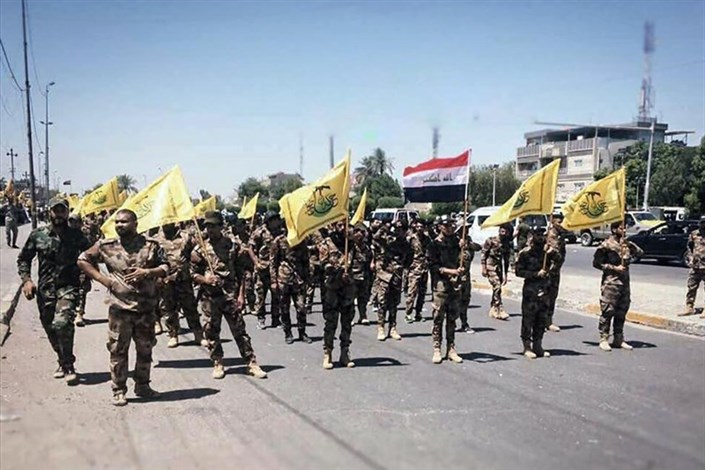 رژه روز قدس رزمندگان نُجَباء در پایتخت عراق