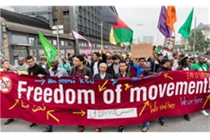 تظاهرات صدها تن در هامبورگ در اعتراض به اخراج پناهجویان