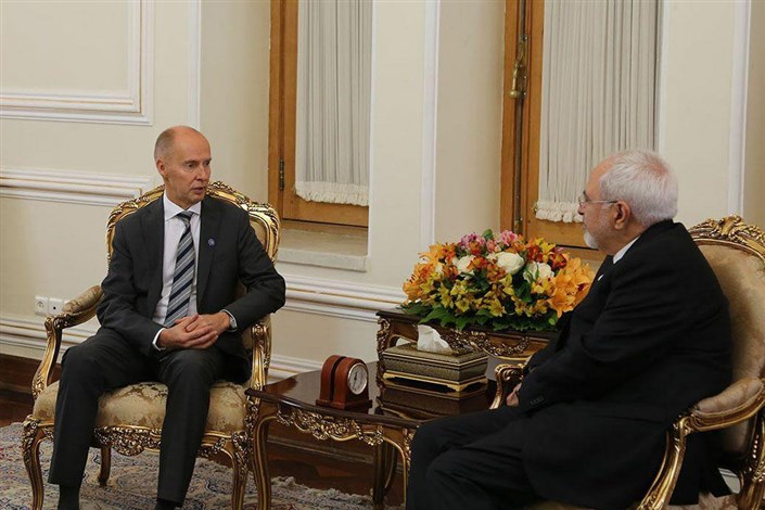دیدار ظریف با سفیر فنلاند در ایران