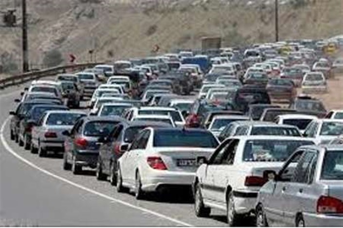 ترافیک سنگین در محور هراز و کرج - چالوس