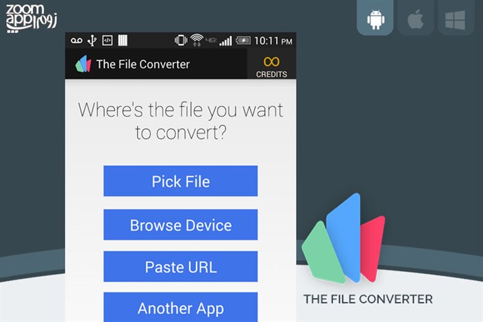 برنامه The File Converter: تبدیل آنلاین فرمت ها به یکدیگر 