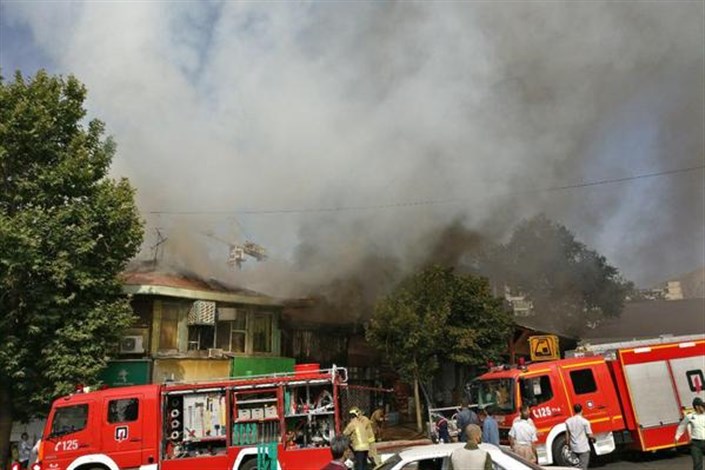 آسیب‌دیدگی چند آتش‌نشان و خودروهای آتش‌نشانی در وقایع اخیر تهران