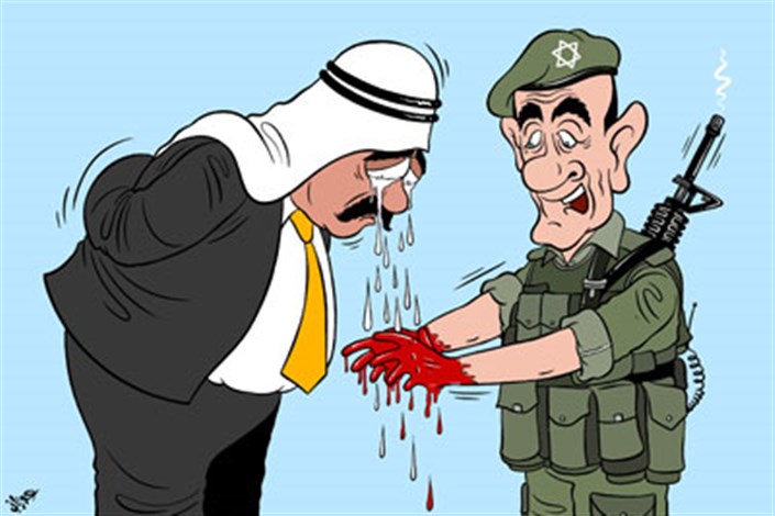 کاریکاتور روز/ طعنه  به مواضع برخی کشورهای عربی در قبال جنایات فلسطین