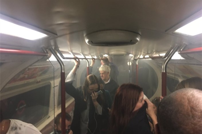 آتش‌سوزی در یک ایستگاه متروی لندن