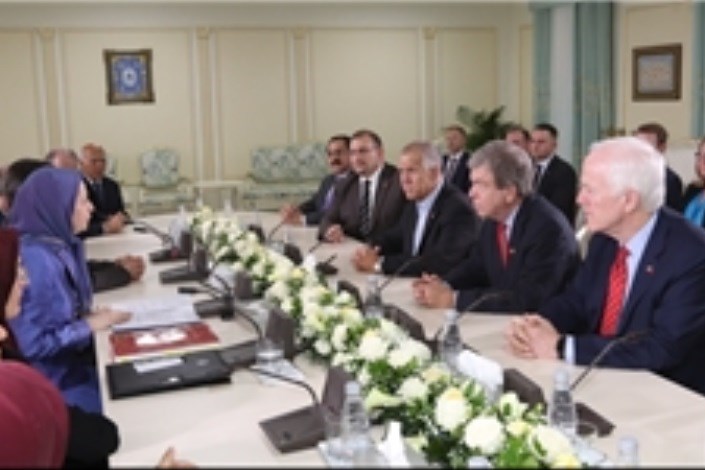 دیدار سه سناتور آمریکایی در آلبانی با سرکرده منافقین