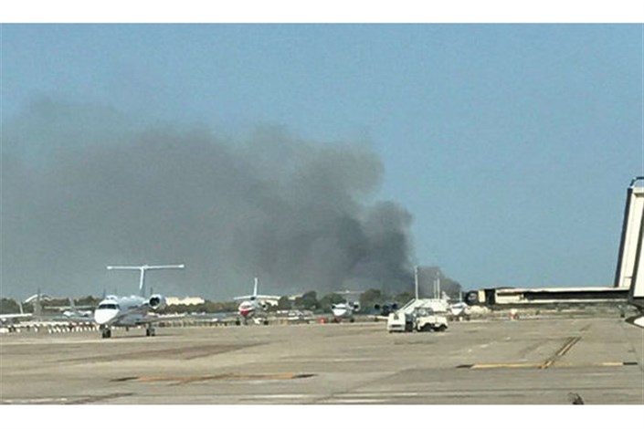 آتش سوزی مهیب در فرودگاه بارسلون