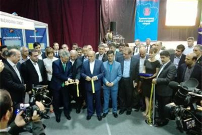 افتتاح نمایشگاه توانمندی های اقتصادی ایران با محوریت استان مازندران در ولگاگراد روسیه