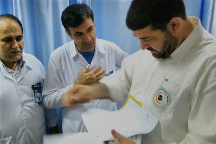 عیادت از  حجاج بیمار بستری در بیمارستان سعودی