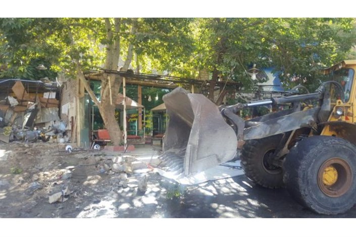 تخریب ساخت وساز غیرمجاز در جاده چالوس به دستور دادستان عمومی  استان البرز
