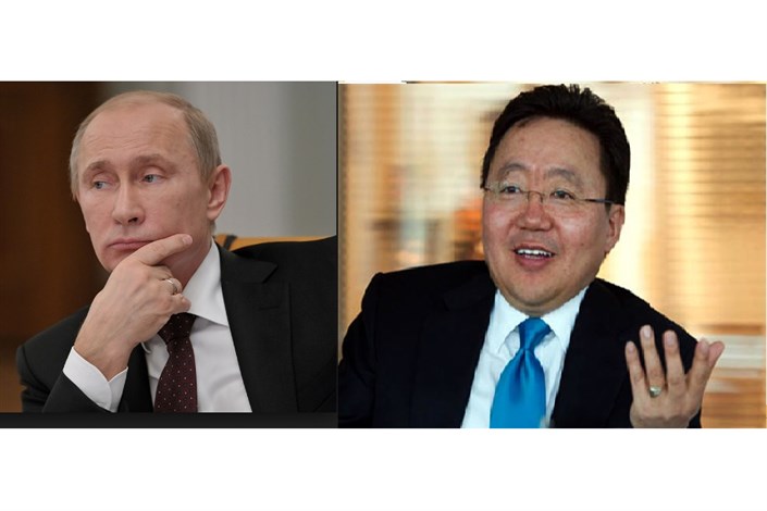 دیدار رؤسای جمهوری روسیه و مغولستان