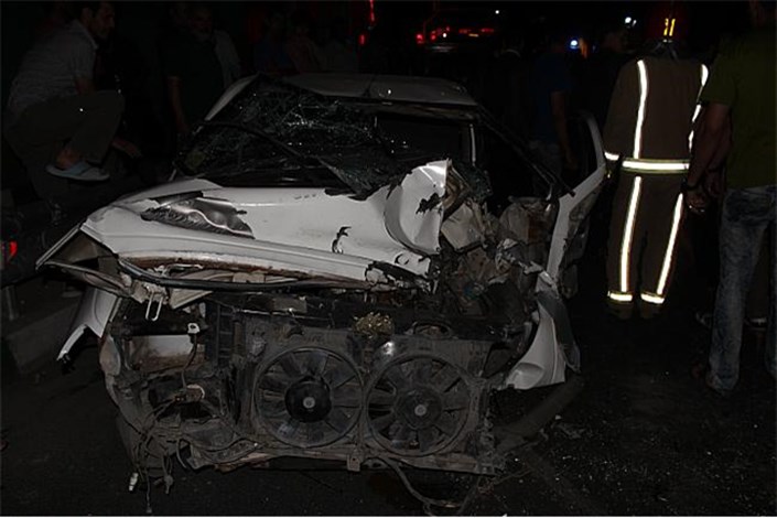 18 کشته و زخمی بر اثر تصادف دو سمند و یک موتورسیکلت 