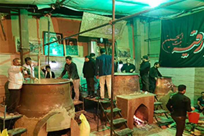 پخت سمنو در تاسوعای حسینی در اصفهان