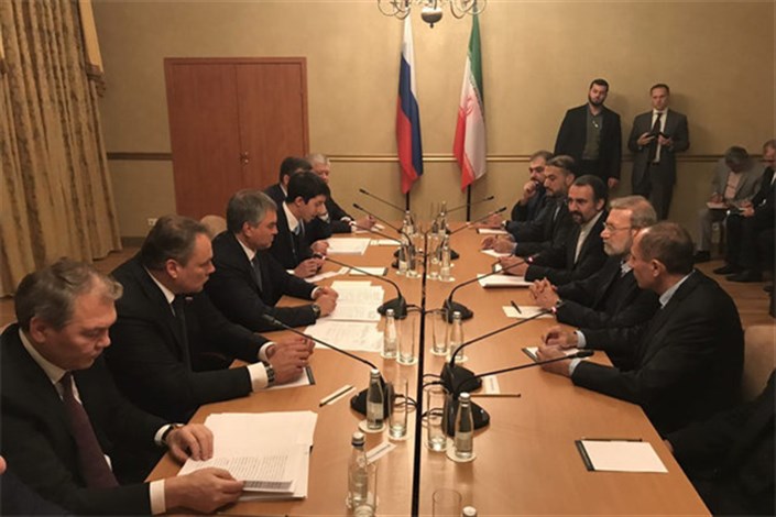 لاریجانی با رئیس مجلس دومای روسیه دیدار و گفتگو کرد