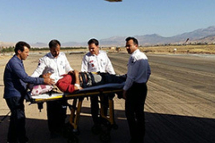  نجات مصدوم کوهدشتی با کمک اورژانس هوایی خرم آباد