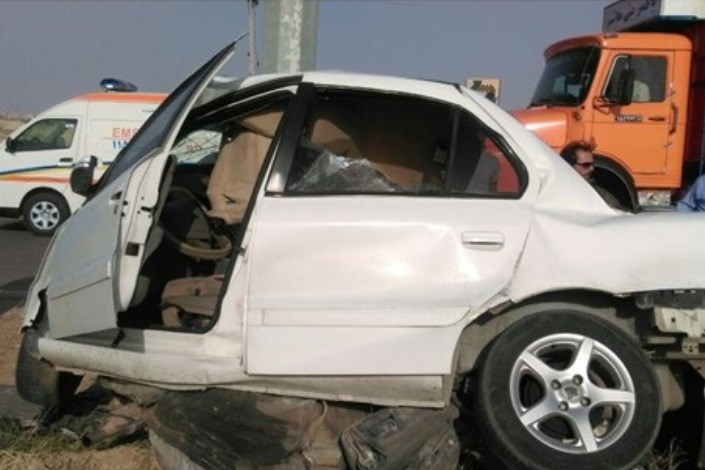  هفت مصدوم بر اثر تصادف سرویس مدرسه با تریلی در اصفهان