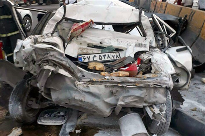 ناتوانی راننده در کنترل وسیله نقلیه حادثه آفرید