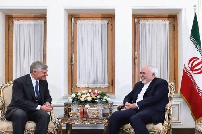 قائم‌ مقام وزیر امور خارجه اتریش با ظریف دیدار کرد