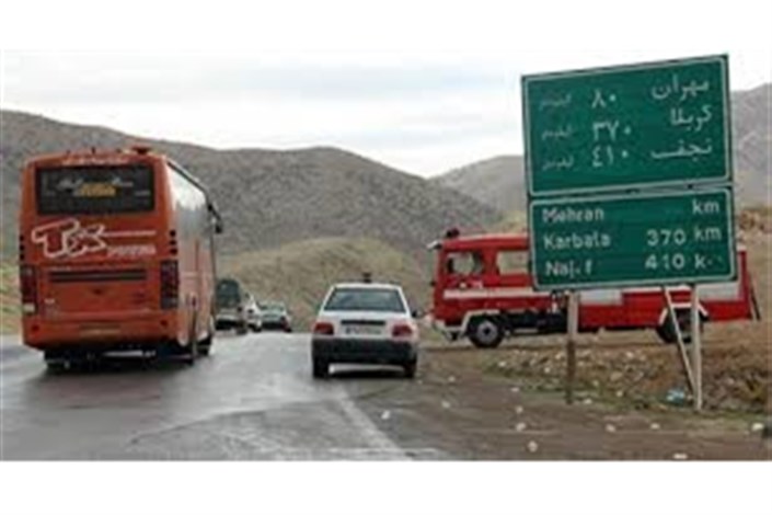 ترافیک پرحجم و روان در محورهای منتهی به پایانه‌های مرزی ایران و عراق