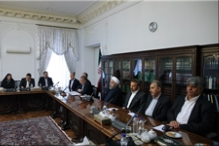 دیدار اعضای شورای اسلامی شهر تهران با روحانی