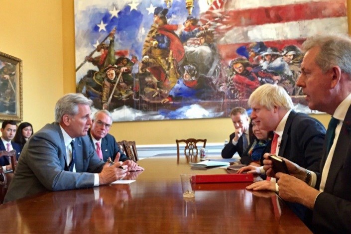 وزیر خارجه انگلیس در دیدار بااعضای کنگره بر لزوم حفظ برجام تاکید کرد