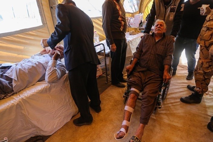 مجروحان زلزله کرمانشاه به تهران رسیدند