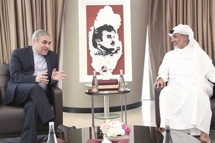 دیدار سفیر ایران با رئیس فدراسیون فوتبال قطر در دوحه