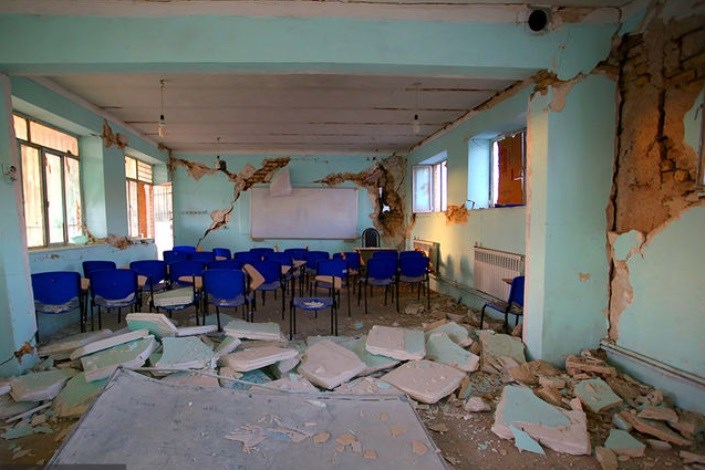  ۷۸ مدرسه شامل  ۴۱۵ کلاس  در زلزله استان کرمانشاه تخریب شدند