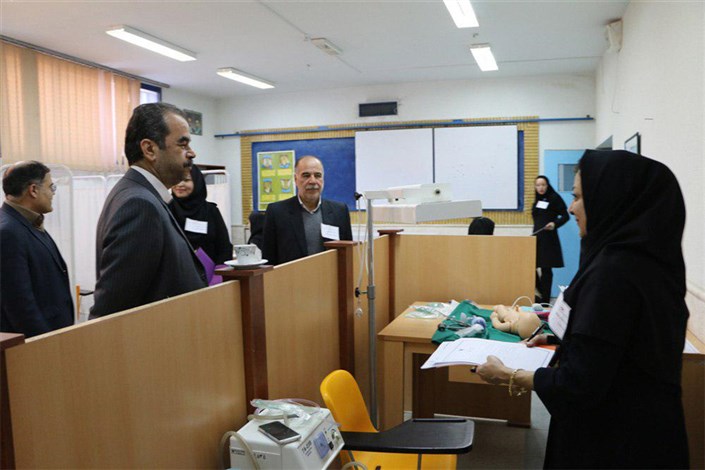 برگزاری آزمون بالینی OSCE  دانشجویان رشته مامایی برای نخستین بار در دانشگاه آزاد بجنورد