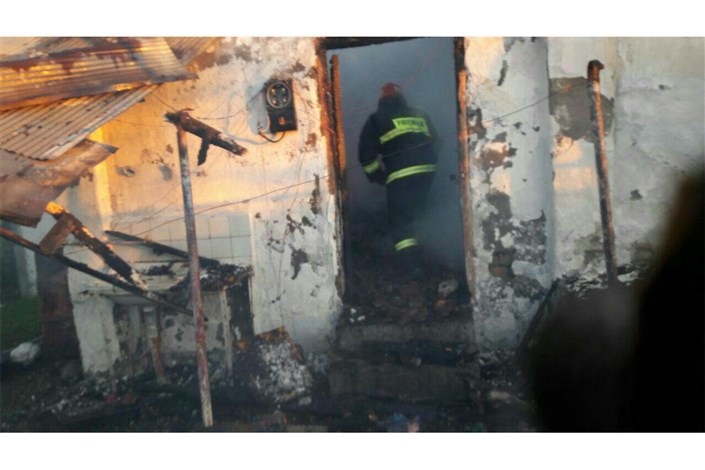 مرگ پیرزنی در آتش سوزی یک خانه در رودسر 