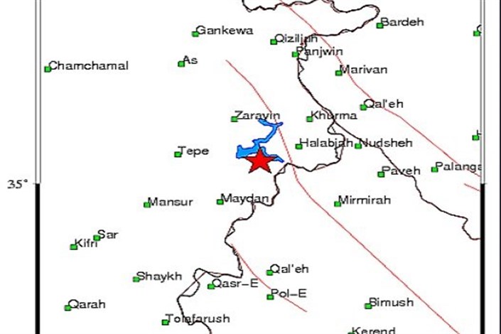 زلزله ۴.۹ ریشتری عراق و حوالی "ازگله" را لرزاند