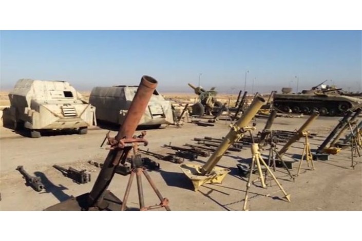 کشف انبار مهمات داعش در دیرالزور+ فیلم