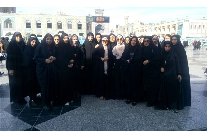 اردوی فرهنگی زیارتی مشهد مقدس دانشجویان دختر دانشگاه آزاد اسلامی واحد هشتگرد