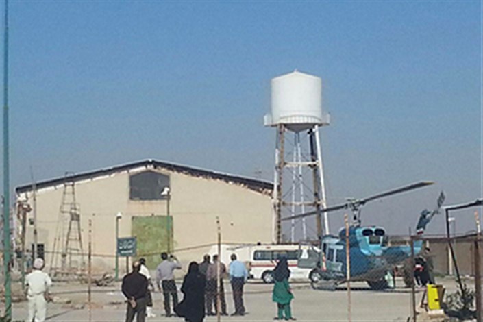  انتقال بیمار سوختگی با بالگرد از بوشهر به گناوه