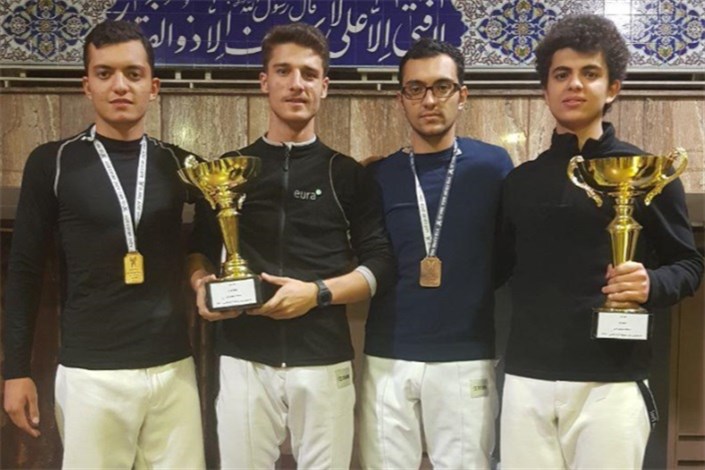 موفقیت تیم شمشیربازی دانشگاه آزاد کرج در مسابقات قهرمانی شمشیربازی دانشگاه آزاد اسلامی